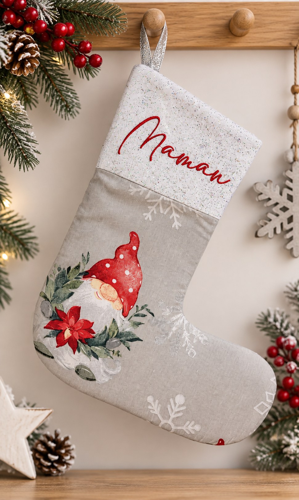 Botte de Noël personnalisée — Maman