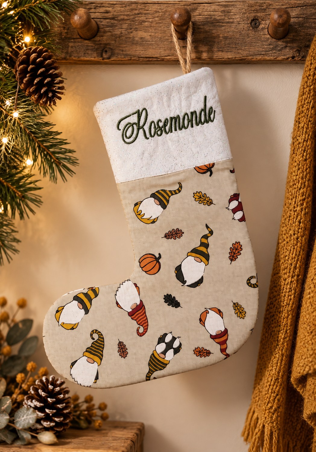 Botte de Noël personnalisée — Rosemonde