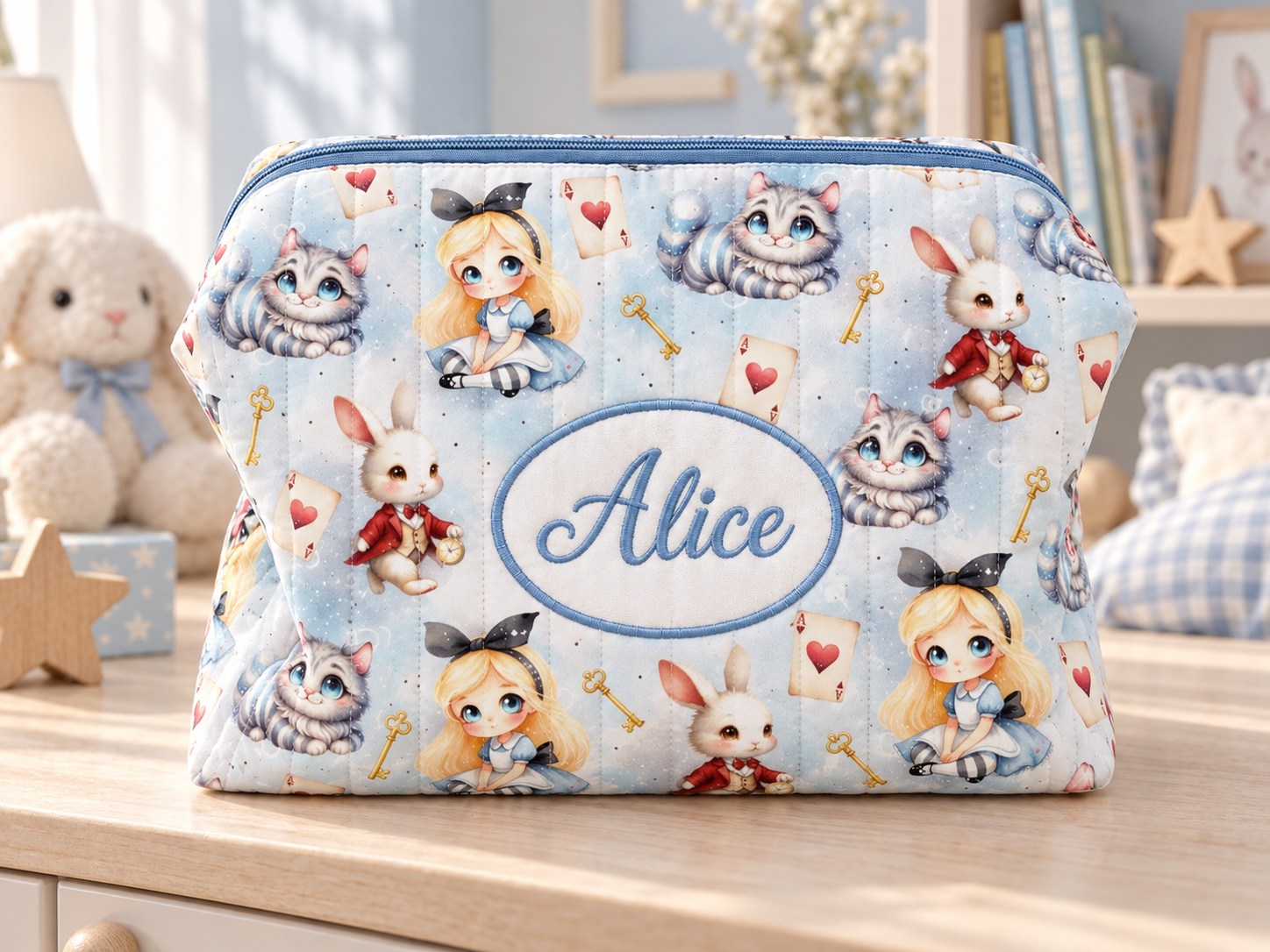 Grande trousse Alice — Un univers merveilleux en bleu